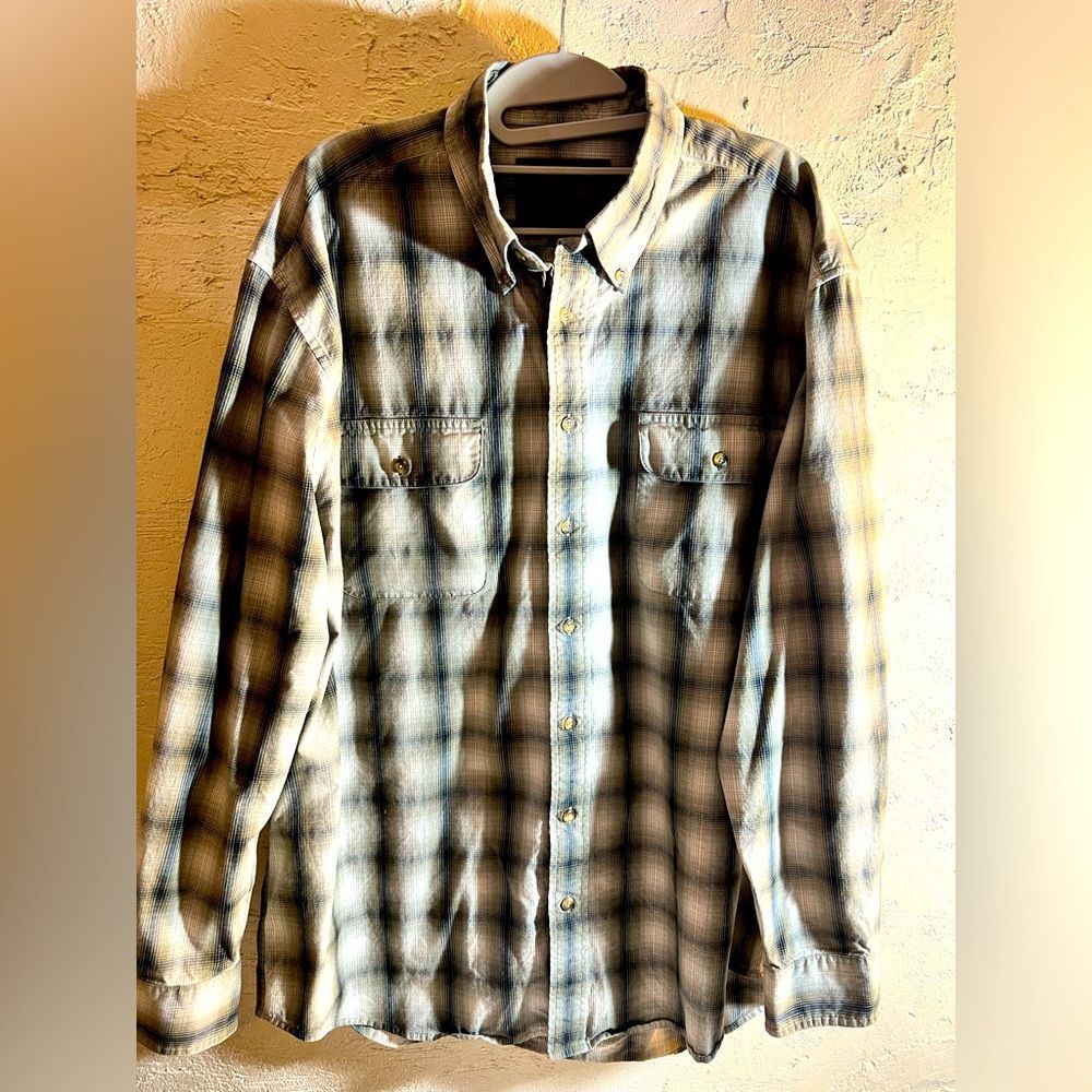 Men’s Plaid Button-Up Shirt by Clearwater Outfitters, excellent condition